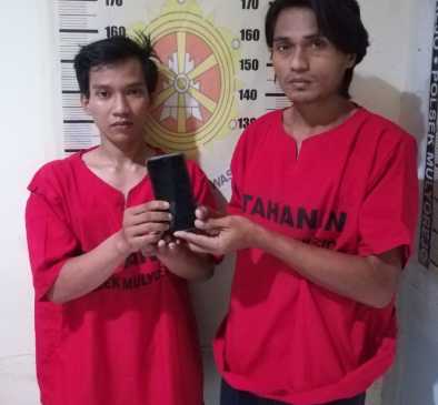 Dua pelaku Jambret di Jalan Merr Surabaya 