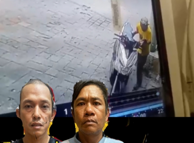 Dua pelaku maling motor 
