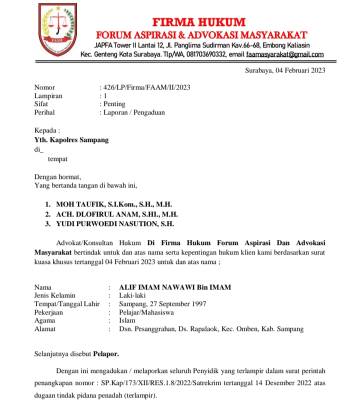 Laporan pengaduan