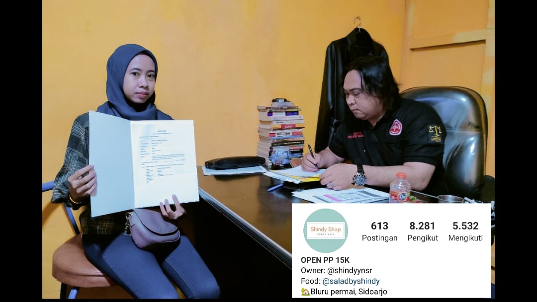 Anisa, yamg merasa jadi korban pencemaran nama baik