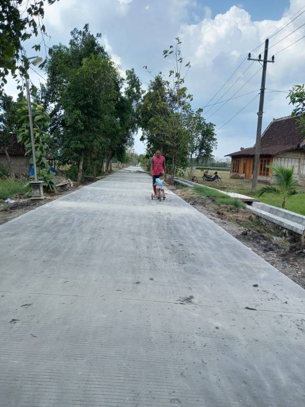 Jalan desa di Bojonegoro 