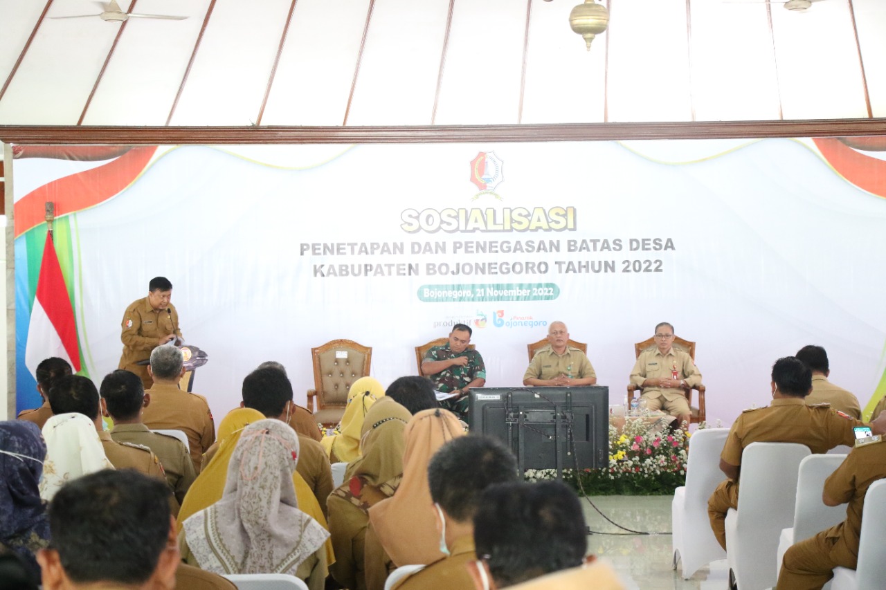 Sosialisasi Penetapan Batas Desa, di Bojonegoro 
