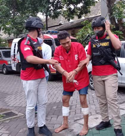 Pelaku pencuri motor yang ditembak Polisi Surabaya