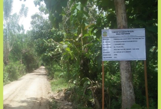 Jalan Usaha Tani, Masyarakat Desa Waetele, Buru