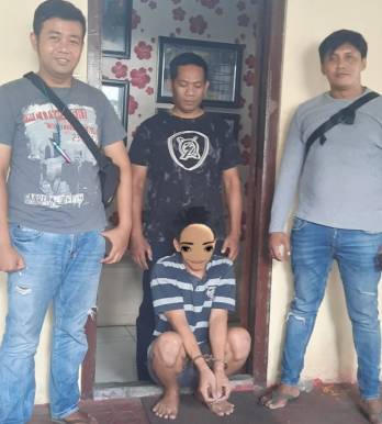 Pelaku Curanmor diapit anggota Reskrim