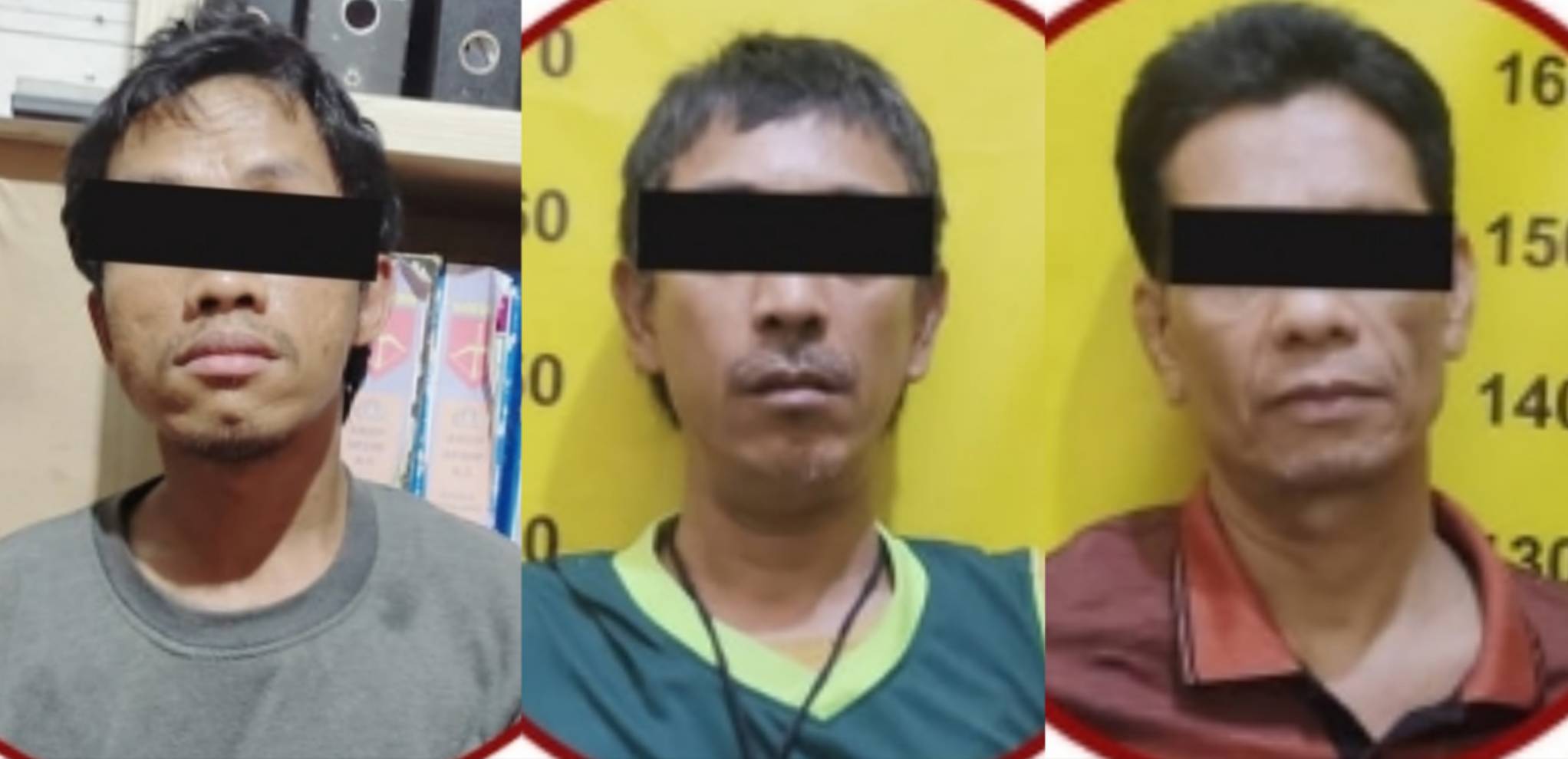 Tiga pelaku penyalahgunaan narkoba di Polsek Tegalsari Surabaya