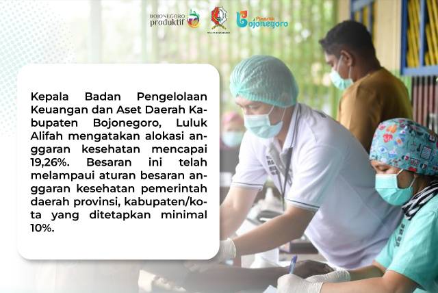 Anggaran Kesehatan Bojonegoro Capai 19,26% dari APBD 