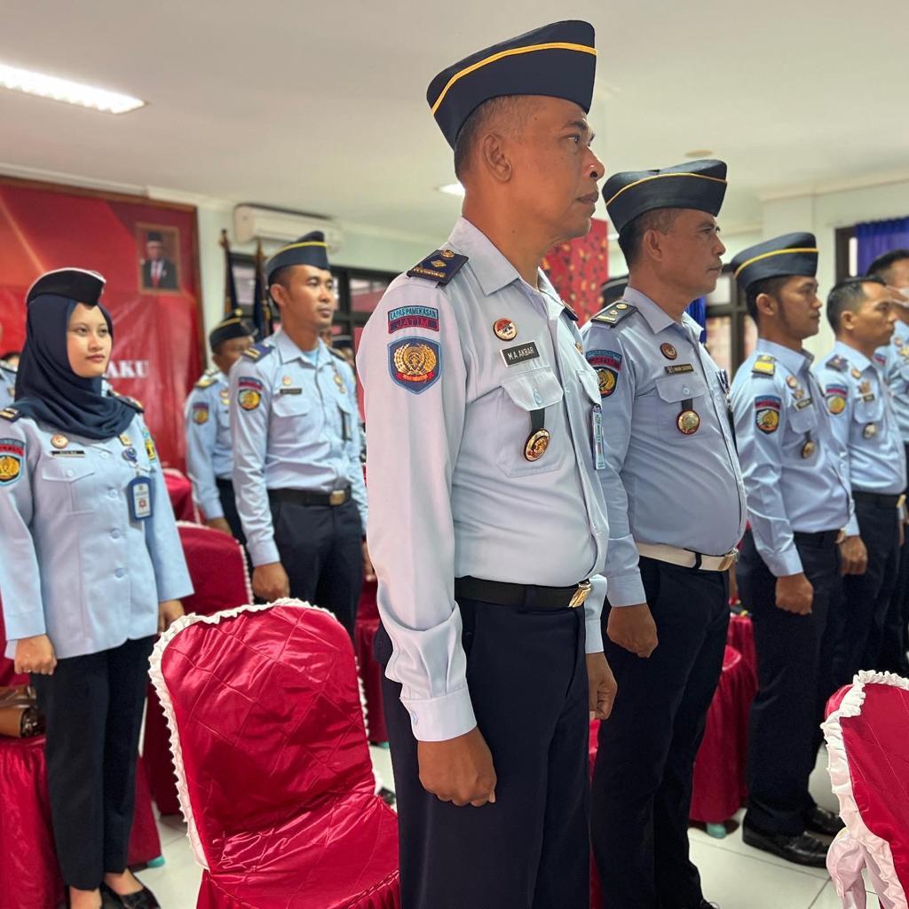 Lapas Narkotika kelas ll A Pamekasan, gelar upacara bela Negara 