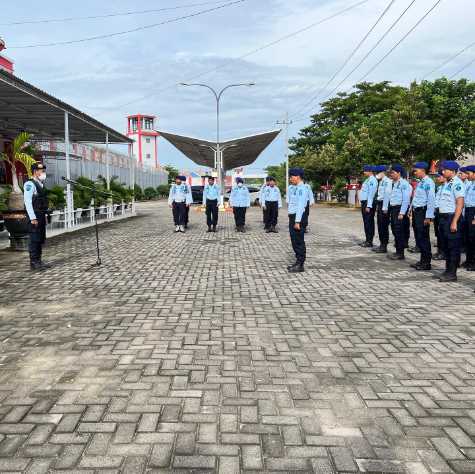 Lapas Narkotika Kelas IIA Pamekasan Gelar Apel Siaga Jelang Natal dan Tahun Baru