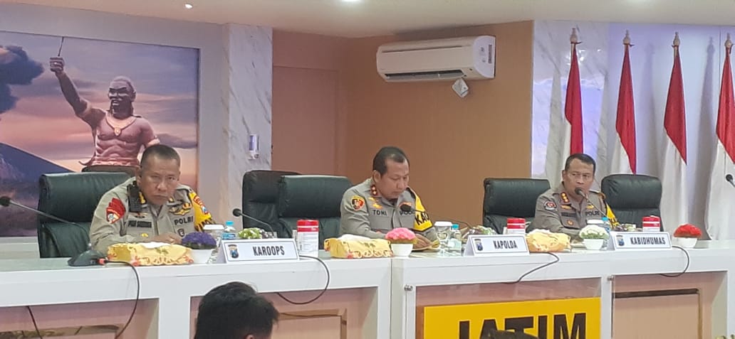 Rapat Analisis dan evaluasi (Anev) akhir tahun 2022, Polda Jatim  