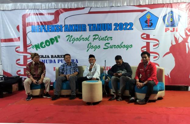 Persatuan Jurnalis Indonesia dan Pemuda Pusura menggelar acara“Ngopi” (Ngobrol Pinter)