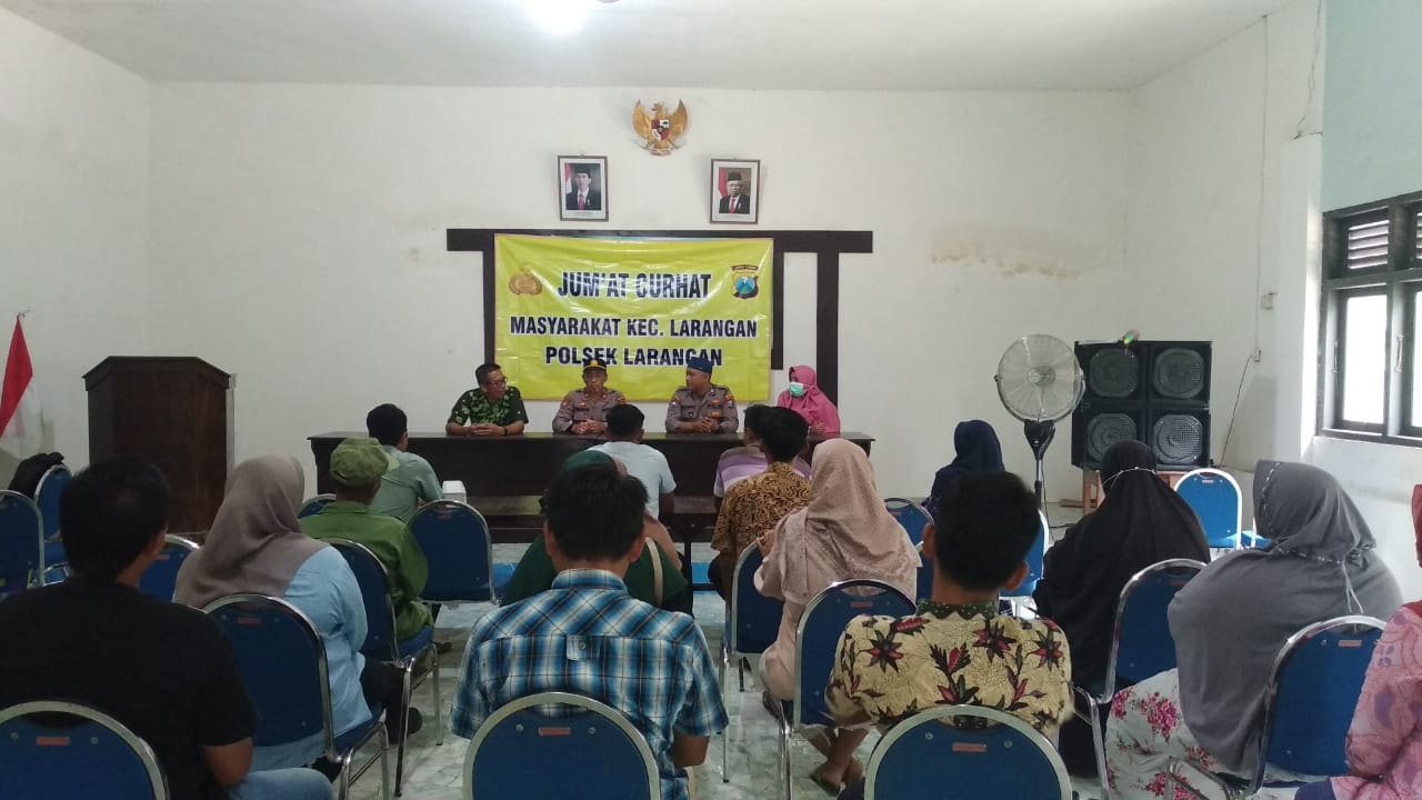 Jumat Curhat, Desa Montok, Kecamatan Larangan Pamekasan 