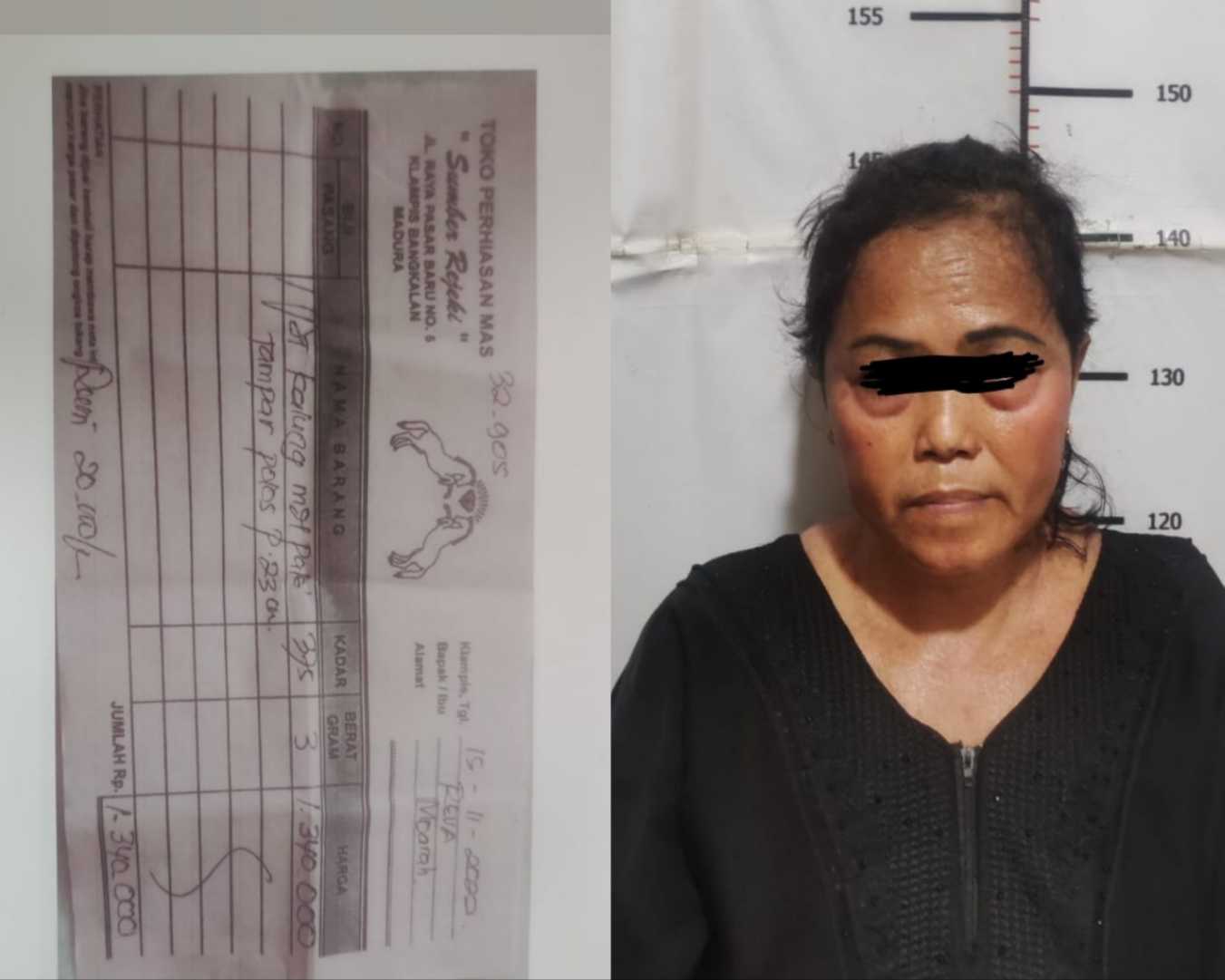 Emak emak yang diamankan Polsek Semampir