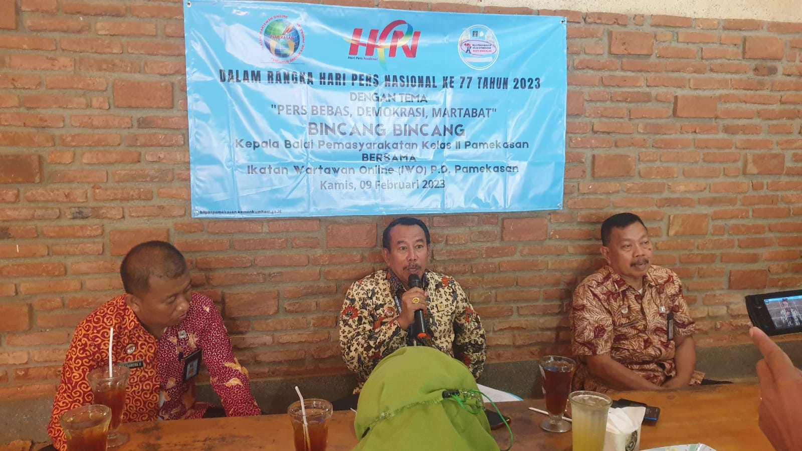 IWO Bincang Bincang dengan Bapas Kelas II A Pamekasan 