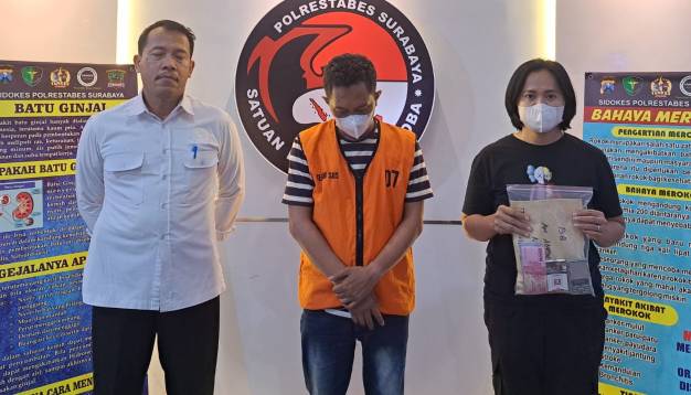 Pelaku pengedar narkotika Sabu di Surabaya