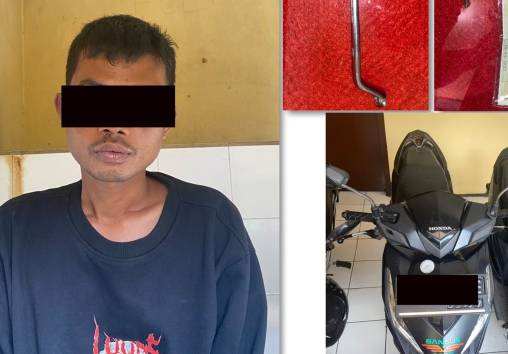 Pelaku pencurian motor 
