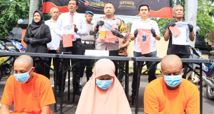 Tiga pelaku pencurian di Kediri Kota