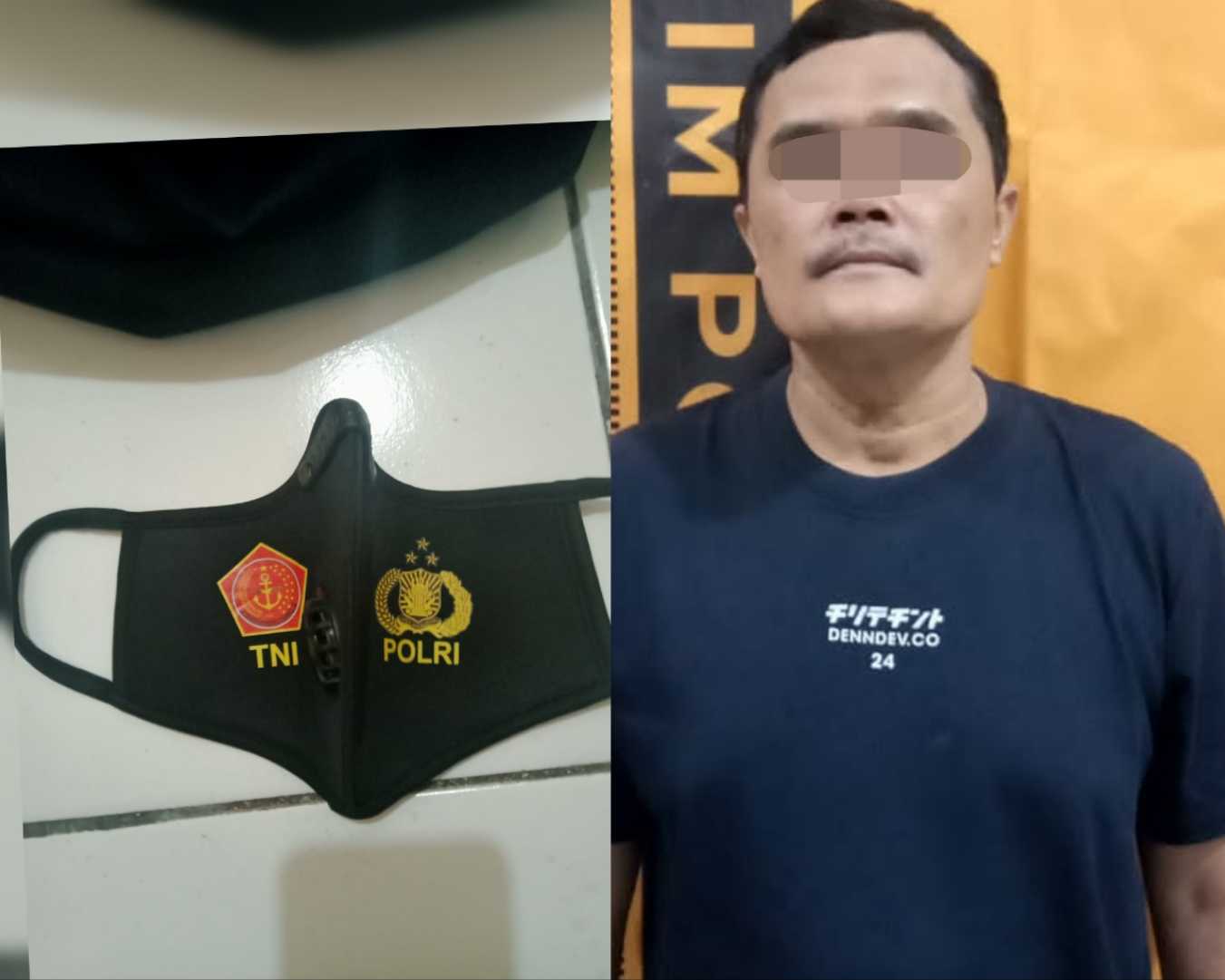 Pria yang mengaku polisi kini ditahan di Polsek Dukuh Pakis Surabaya
