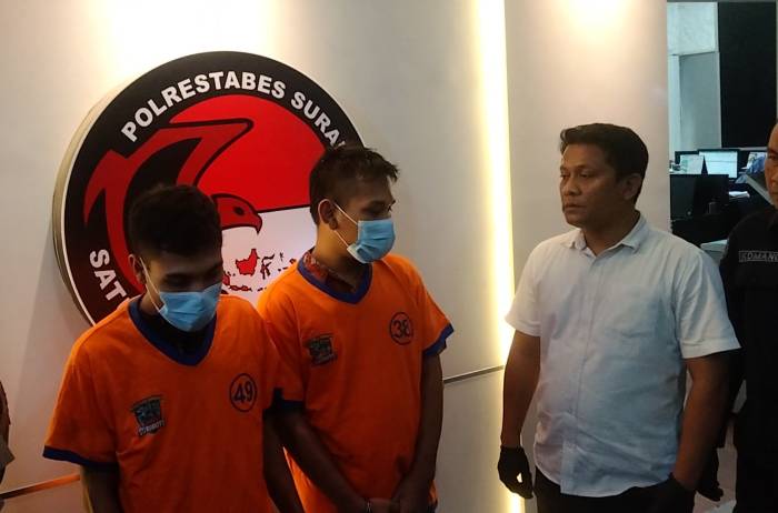 Dua kurir sekilo sabu di Polrestabes Surabaya