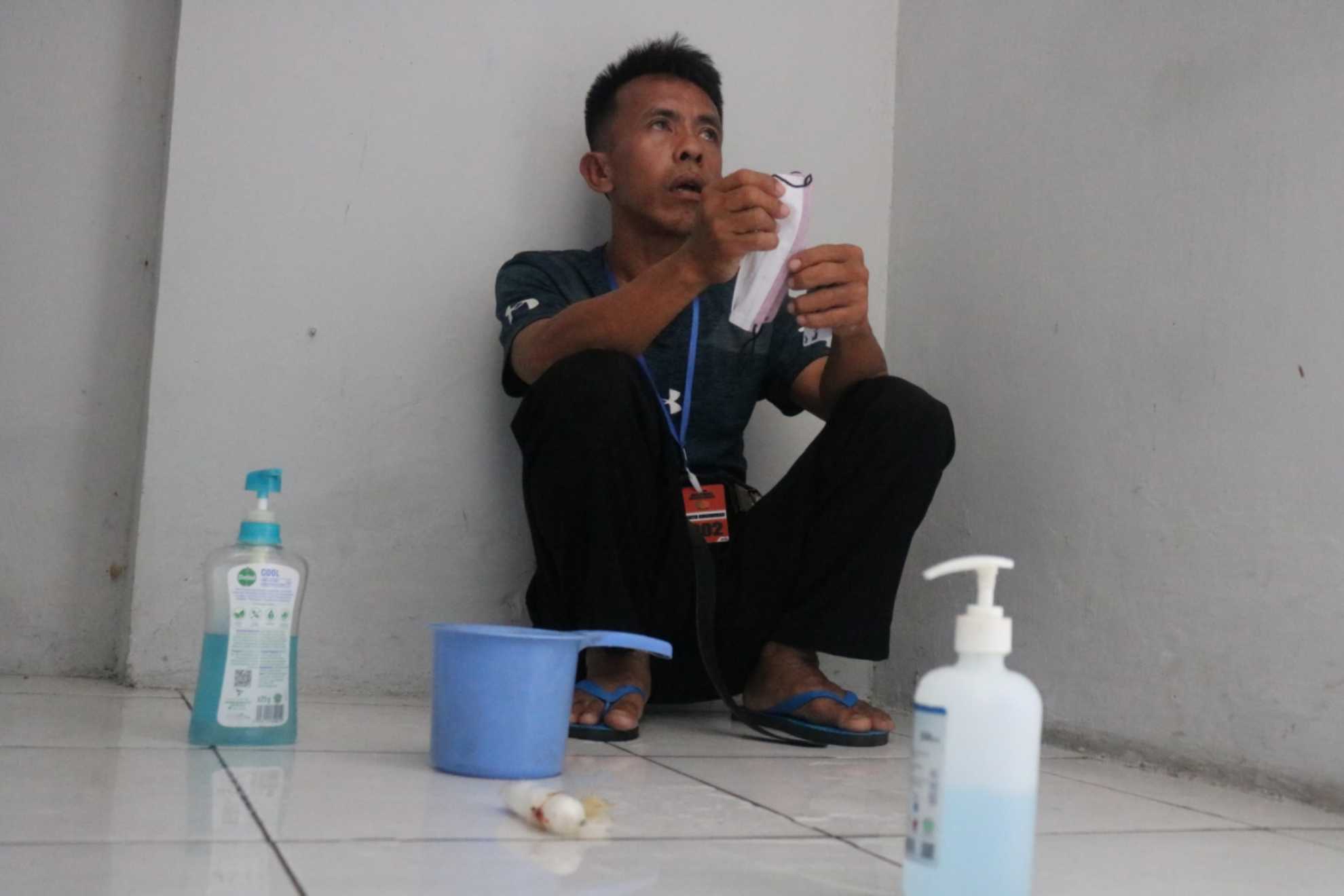 Salah satu warga Nigeria yang dipaksa pulang