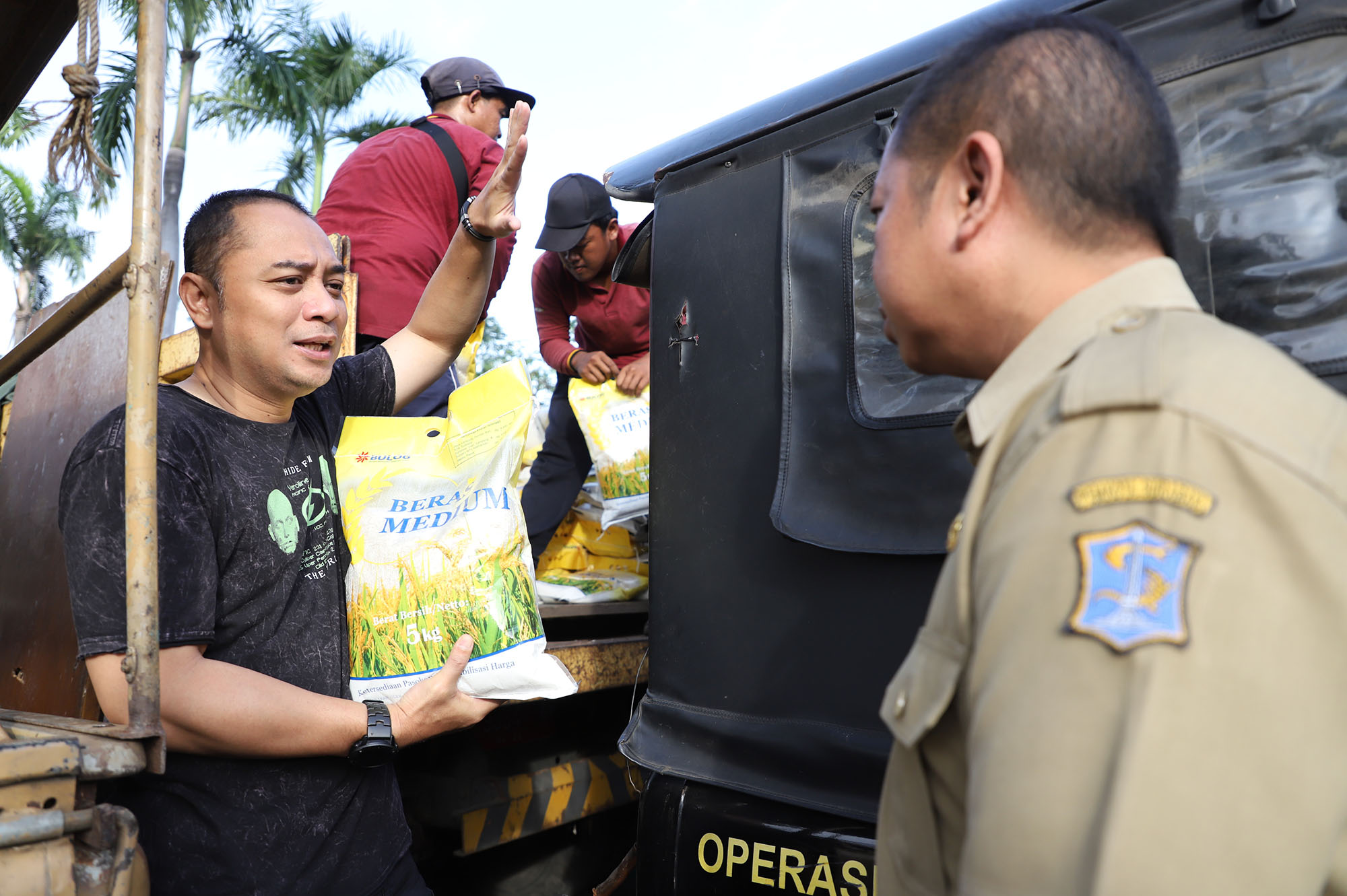 Walikota Eri mengecek 
