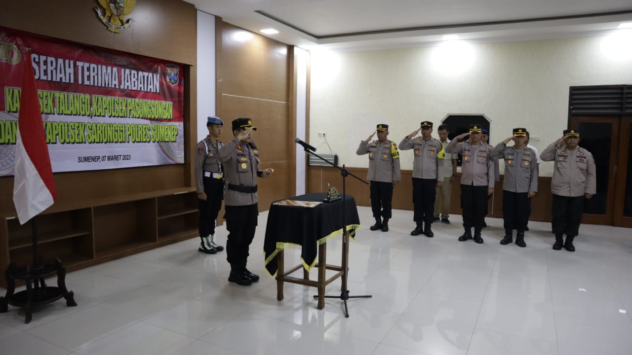 Sertijab Kapolsek Jajaran Polres Sumenep 
