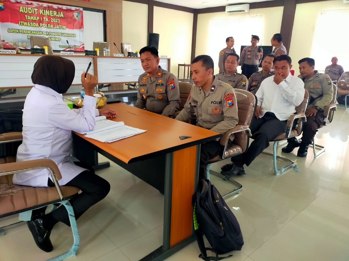Itwasda Polda Jatim Audit Kinerja di Polres Sumenep 