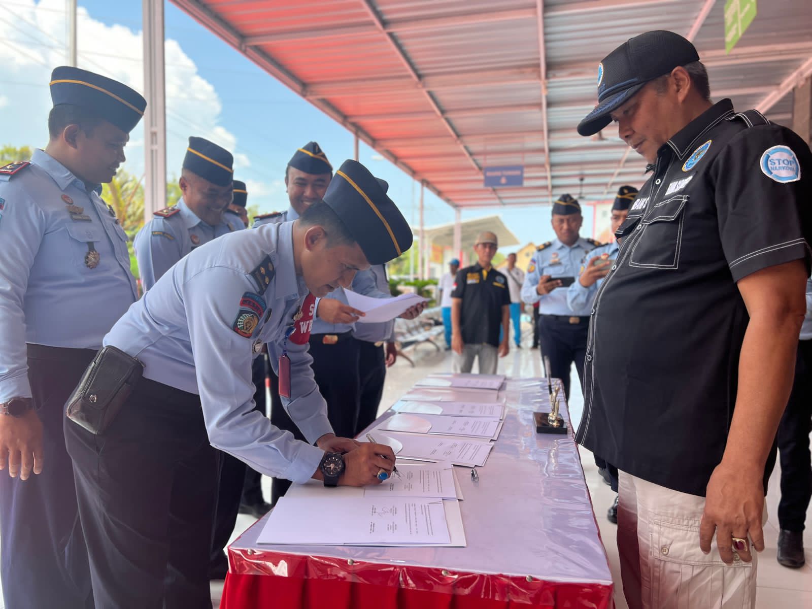 Deklarasikan Lapas Sumenep BNNK Sumenep HUT BNN ke- 21