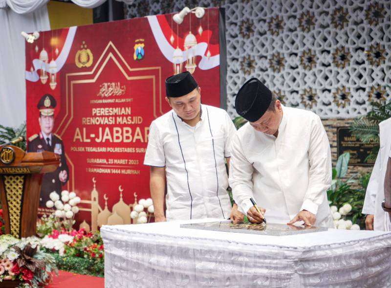 Irjen pol Toni Harmanto resmikan Masjid Polsek Tegalsari
