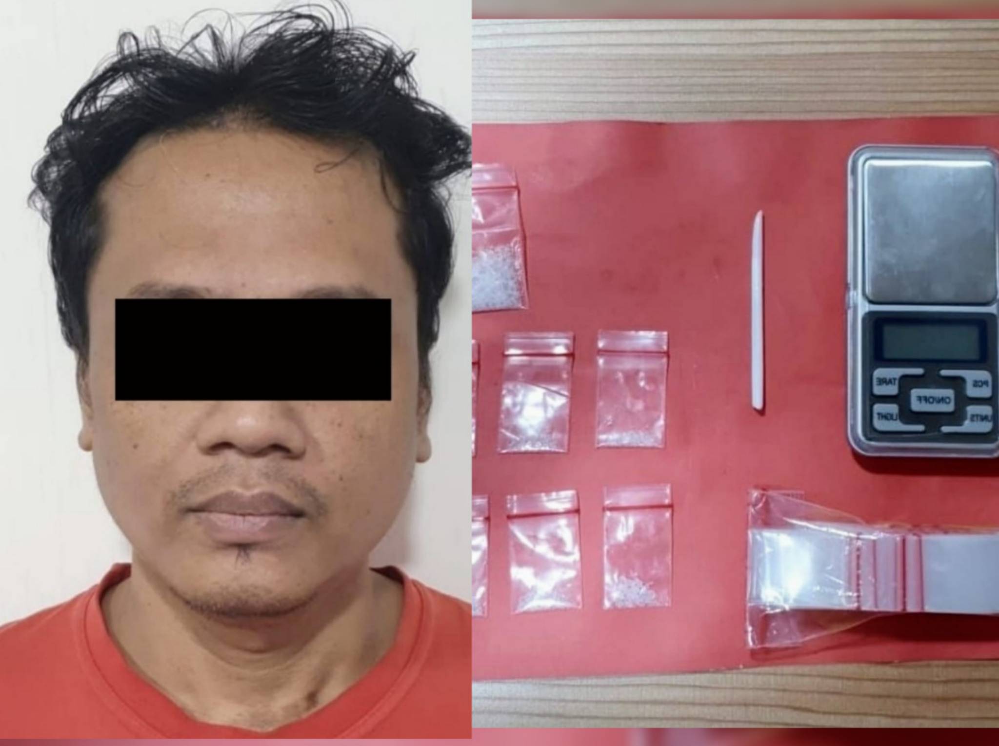 Pelaku Penjual sabu yang ditangkap Polisi Tanjung Perak Surabaya