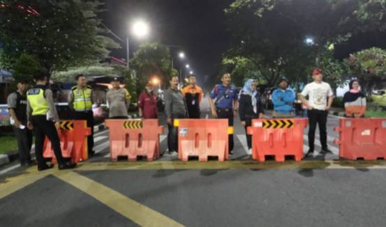 Kegiatan penyekatan sebelum insiden 