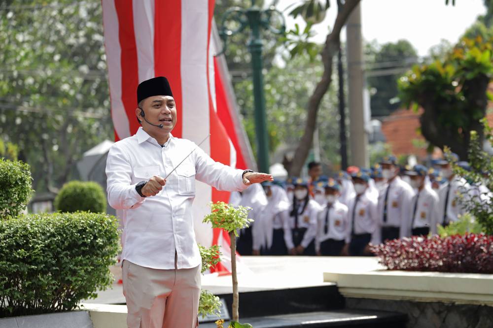 Walikota Surabaya Eri Pimpin hari musik Nasional 