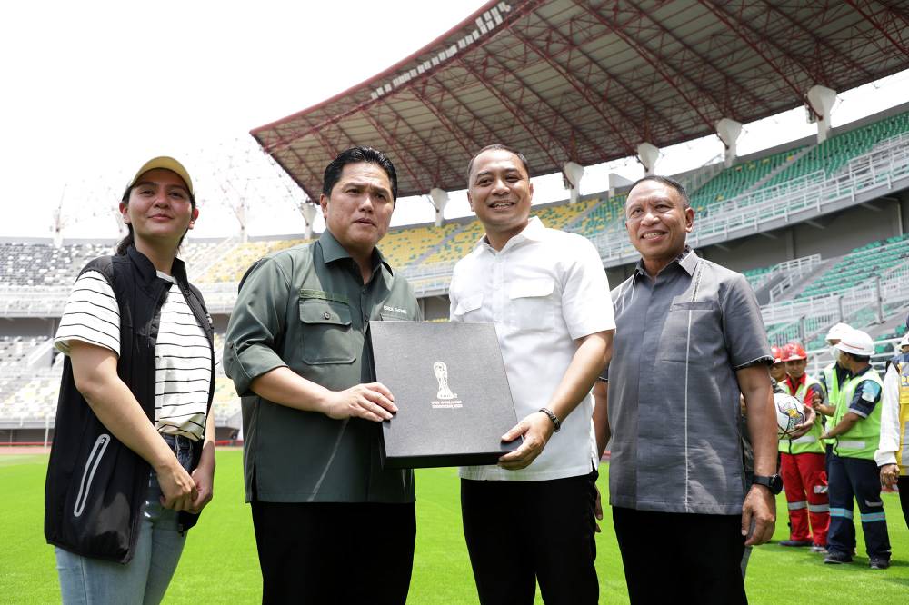 kunjungan menteri bumn di GBT
