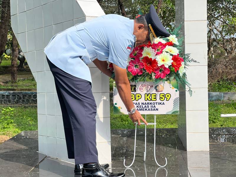 Hari Bakti Pemasyarakatan, Tabur Bunga dan Ziarah di Taman Makam Pahlawan