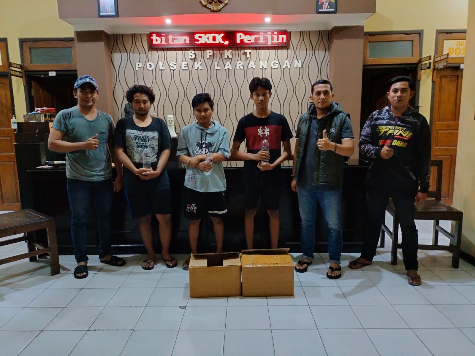 Tiga orang diamankan Polsek Larangan Pamekasan