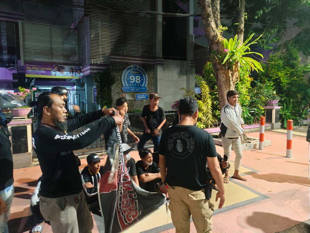 Puluhan remaja gengster saat diamankan Polisi
