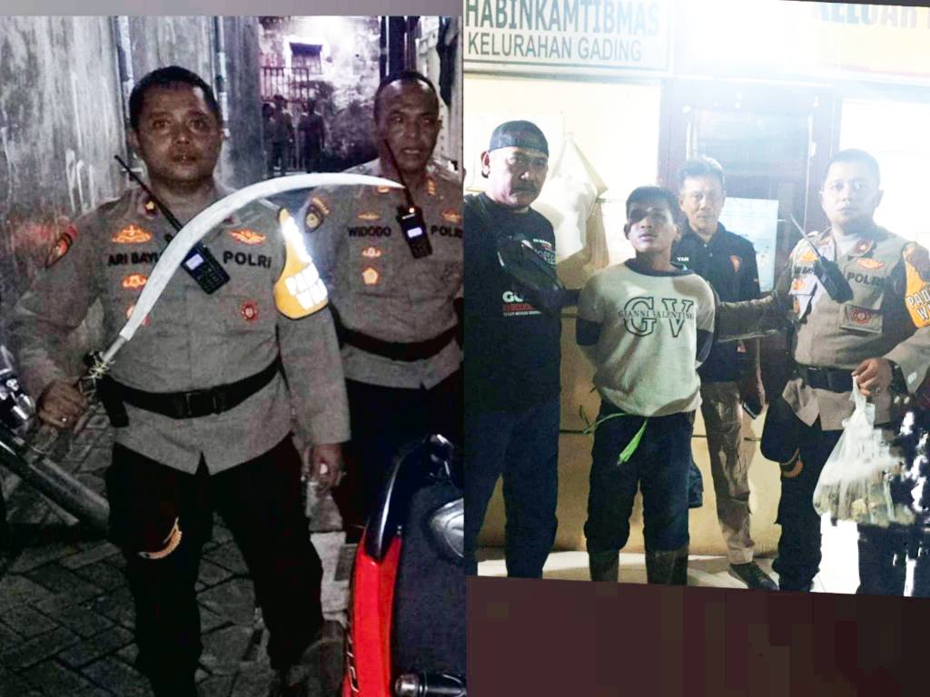Pembawa sajam, pelaku miras dan pil koplo di Mapolsek Tambaksari