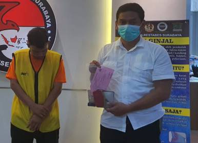 Pelaku pemilik sabu di Polrestabes Surabaya