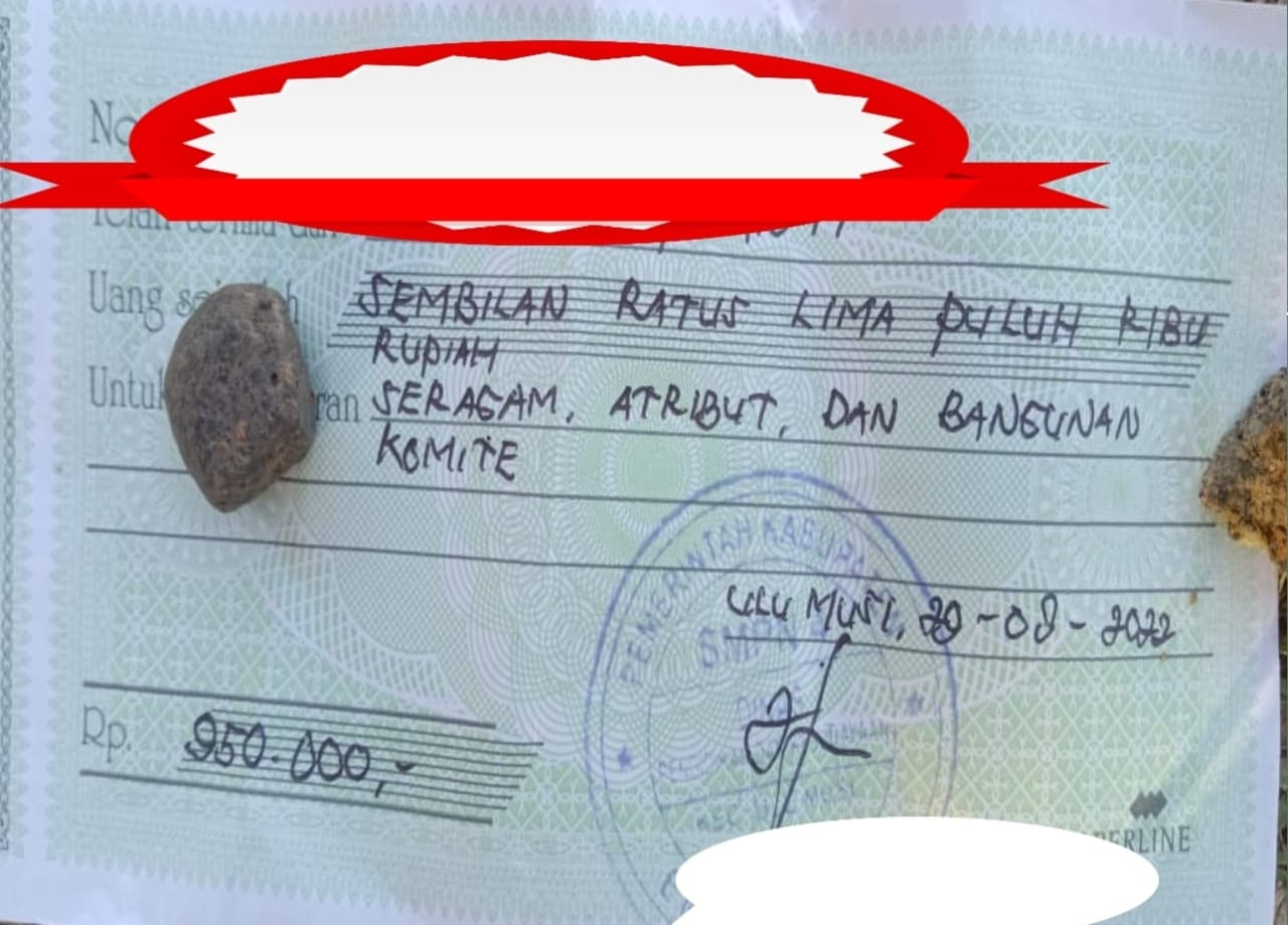 Diduga kuat oknum SMP N 04 KEC.ULU MUSI Kabupaten Empat Lawang, Lakukan pungutan Liar