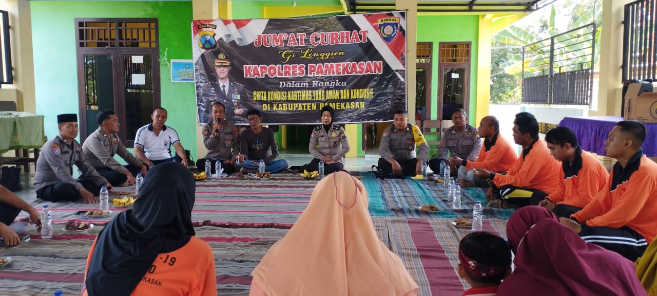 Jumat berkah, Polres Pamekasan bahas Etle dan pencegahan narkoba