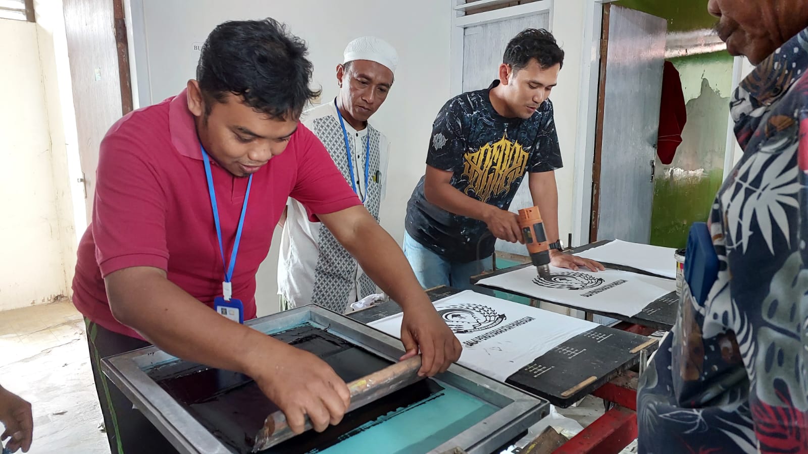 Latihan Sablon di Bapas Kelas II Pamekasan 