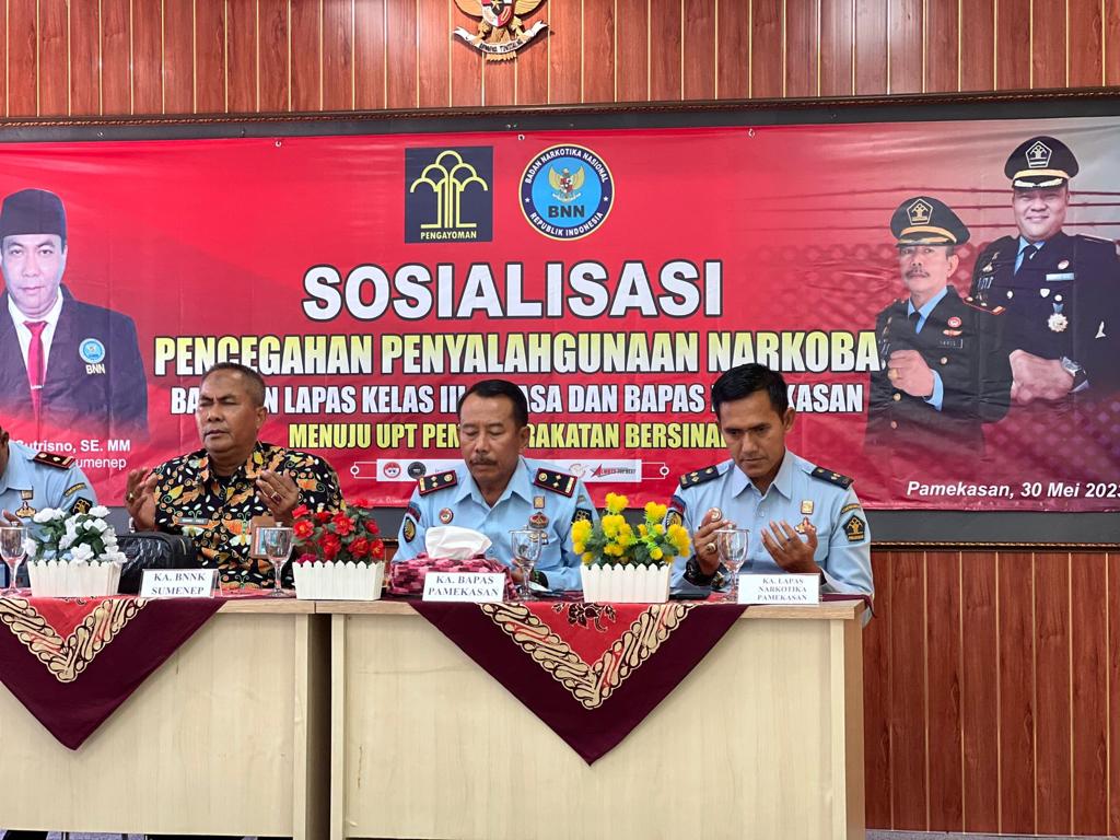 Sosialisasi P4GN di Pemasyarakatan oleh BNNK Sumenep