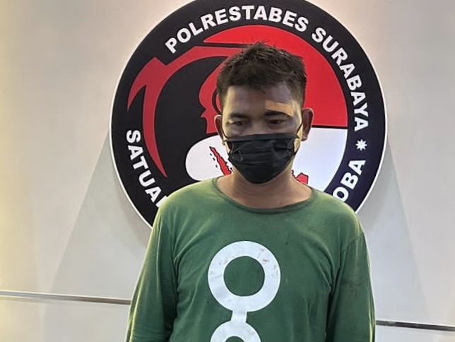 Pengedar sabu yang ditangkap Polrestabes Surabaya