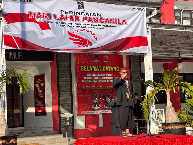 Peringatan Hari Lahir Pancasila, Lapas Narkotika Kelas IIA Pamekasan