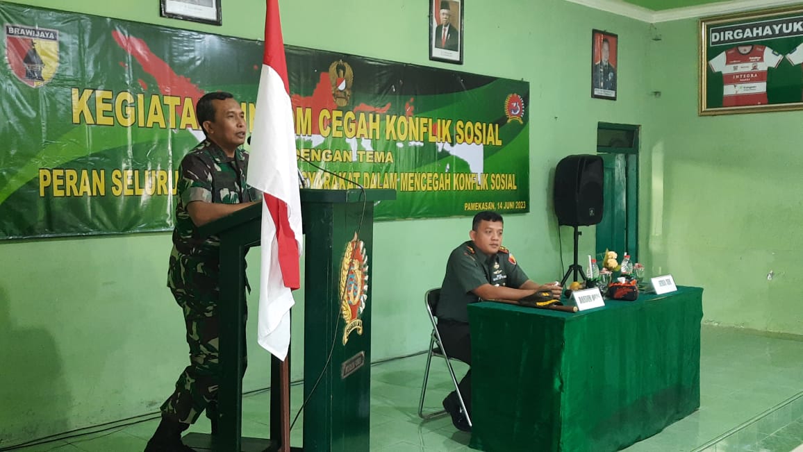 Binkom Cegak Konflik Kodim 0826 Pamekasan