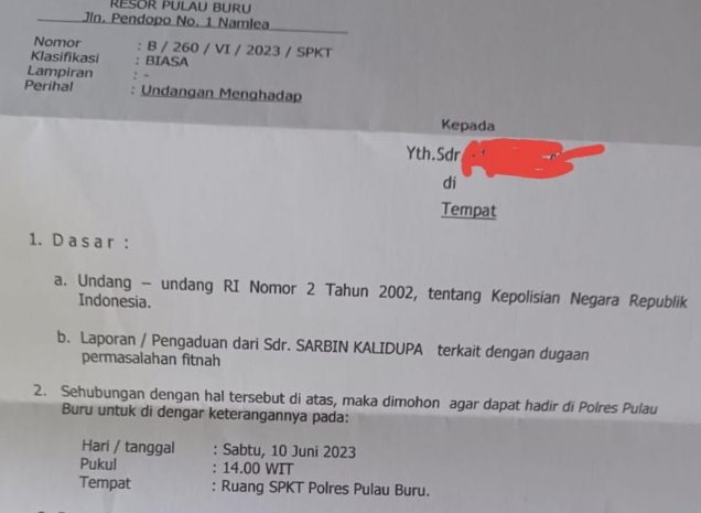 Bukti Laporan Polisi