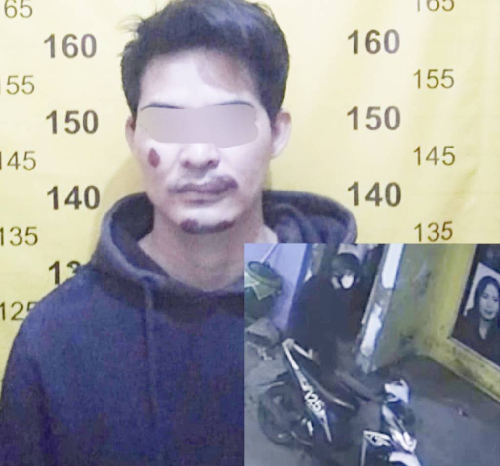 Model yang nekat melakukan aksi pencurian kendaraan bermotor