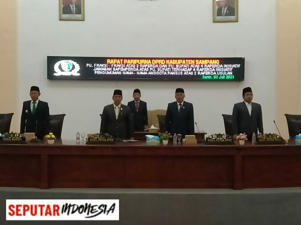 Wabup Sampang Sampaikan Pandangan Umum Raperda Inisiatif