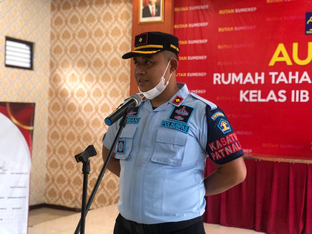 Karutan Kelas II B Sumenep Kanwil Kemenkumham Jatim Ridwan Susilo