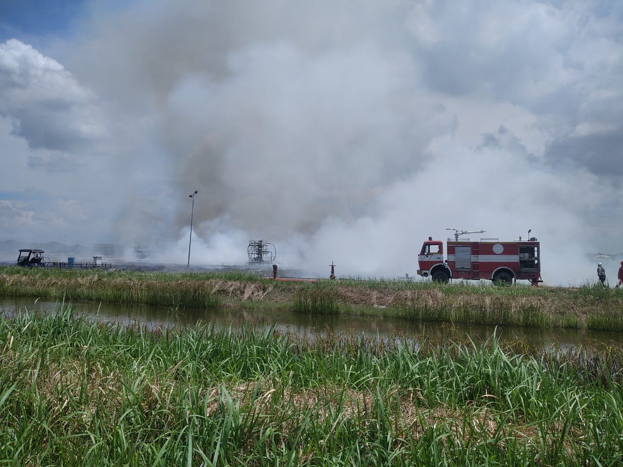 Area cluster -1 milik PT PGE (Pema Global Energi) terbakar,